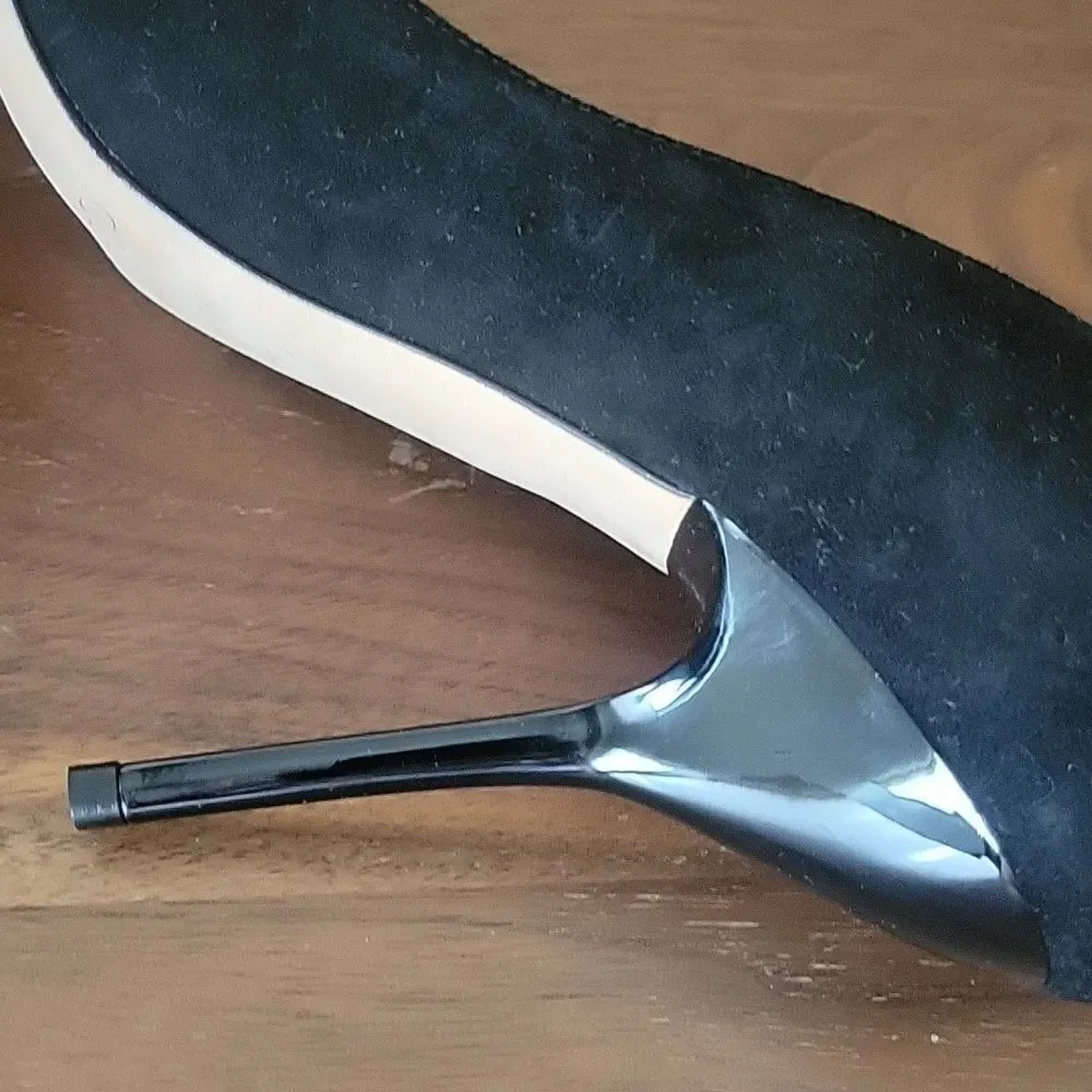 NWT Jimmy Choo Mitchel Mitchell Almond Suede Stiletto Heel 4" Pumps NIB 36.5 6 - Picture 8 of 16